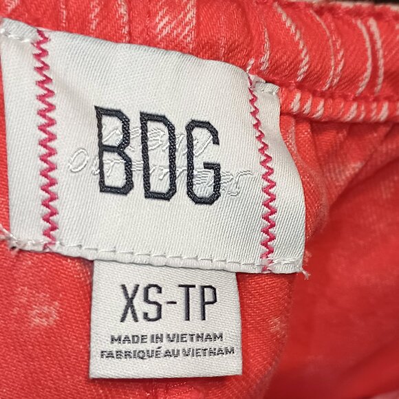 NEW Urban Outfitters BDG Pull On Jean Red Rouge XS-TP - Picture 7 of 9